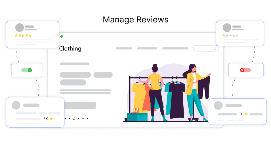 Manage all reviews in a centralized platform