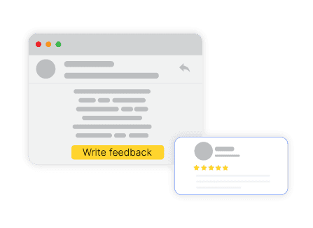 Collect reviews via email