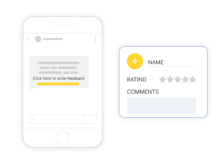 Collect reviews via SMS SMS Reviews