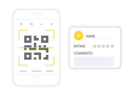 Collect reviews via QR Code QR Code